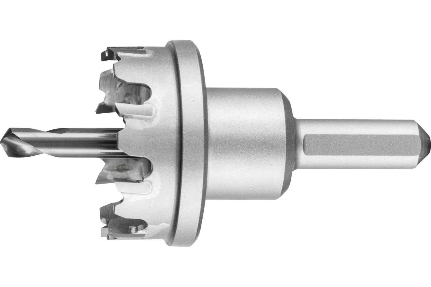 Corona/corona de metal duro Ø 38x8 mm, mango Ø 10 mm, profundidad de corte 4 mm, universal