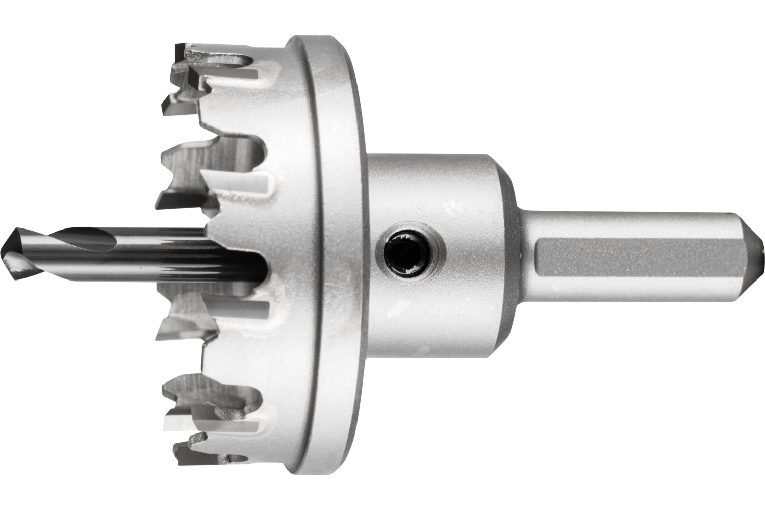 Corona/corona de metal duro Ø 45x8 mm, mango Ø 10 mm, profundidad de corte 4 mm, universal