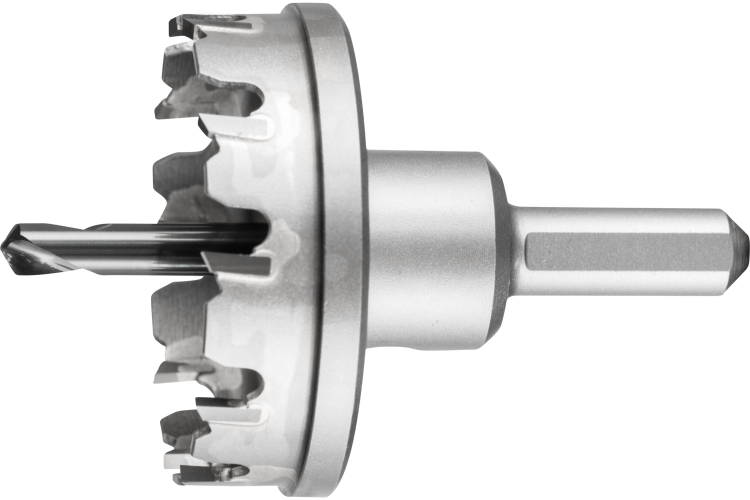 Corona/corona de metal duro Ø 52x8 mm, mango Ø 10 mm, profundidad de corte 4 mm, universal