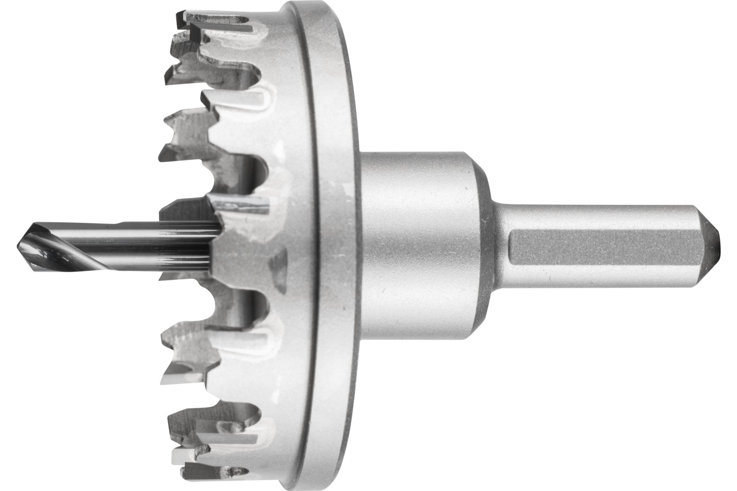 Corona/corona de metal duro Ø 55x8 mm, mango Ø 10 mm, profundidad de corte 4 mm, universal