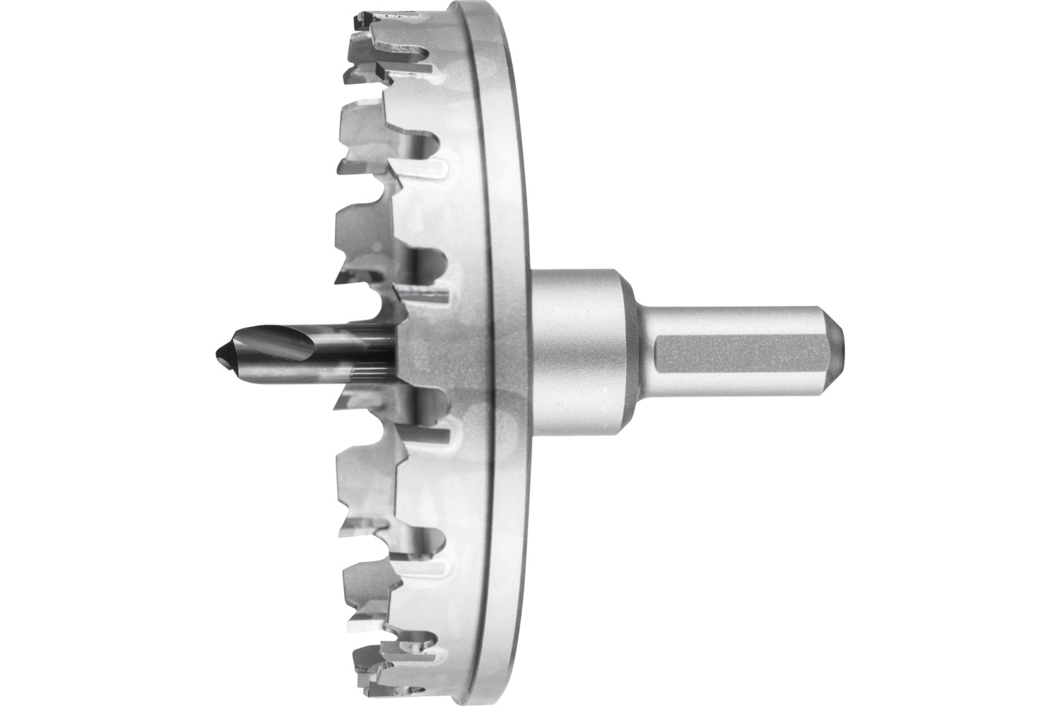 Corona/corona de metal duro Ø 70x8 mm, mango Ø 12 mm, profundidad de corte 4 mm, universal