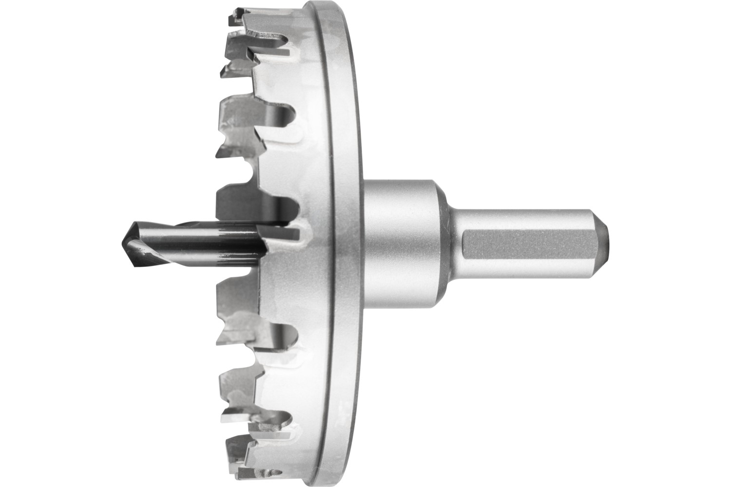 Corona/corona de metal duro Ø 80x8 mm, mango Ø 12 mm, profundidad de corte 4 mm, universal