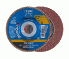 Disco de láminas lijadoras POLIFAN PFC 115x22,23 mm cónico A60 línea universal PSF STEELOX acero/acero inoxidable
