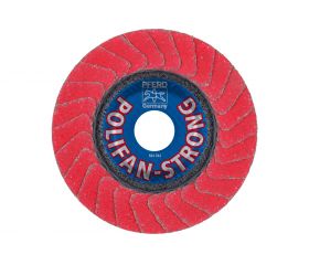 Disco de láminas lijadoras STRONG POLIFAN PFC 115x22,23 mm cónico CO-FREEZE 36 SGP INOX acero inoxidable
