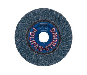 Disco de láminas lijadoras STRONG POLIFAN PFC 125x22,23 mm cónico Z50 línea SGP STEEL para acero