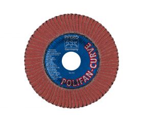 Disco de láminas lijadoras POLIFAN CURVE PFR 115x22,23 mm ancho L A40 línea SGP ALU para aluminio