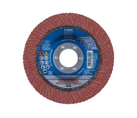 Disco de láminas lijadoras POLIFAN CURVE PFR 115x22,23 mm ancho L A40 línea SGP ALU para aluminio