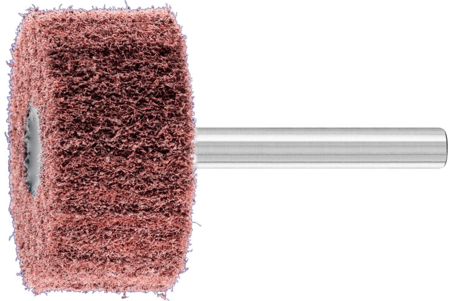 Muela con mango de vellón de alto rendimiento POLINOX PNL Ø 40x20 mm, mango Ø 6 mm, A180 para lijado fino y acabado 