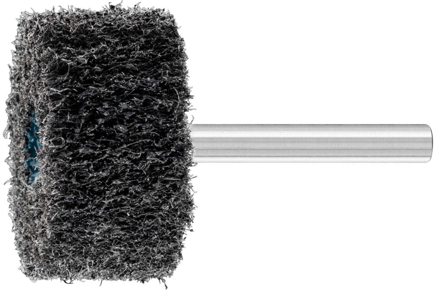 Muela con mango de vellón de alto rendimiento POLINOX PNL Ø 40x20 mm, mango Ø 6 mm, SIC100 para lijado fino y acabado 