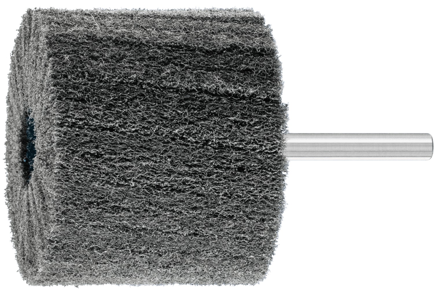 Muela con mango de vellón de alto rendimiento POLINOX PNL Ø 60x50 mm, mango Ø 6 mm, SIC180 para lijado fino y acabado 