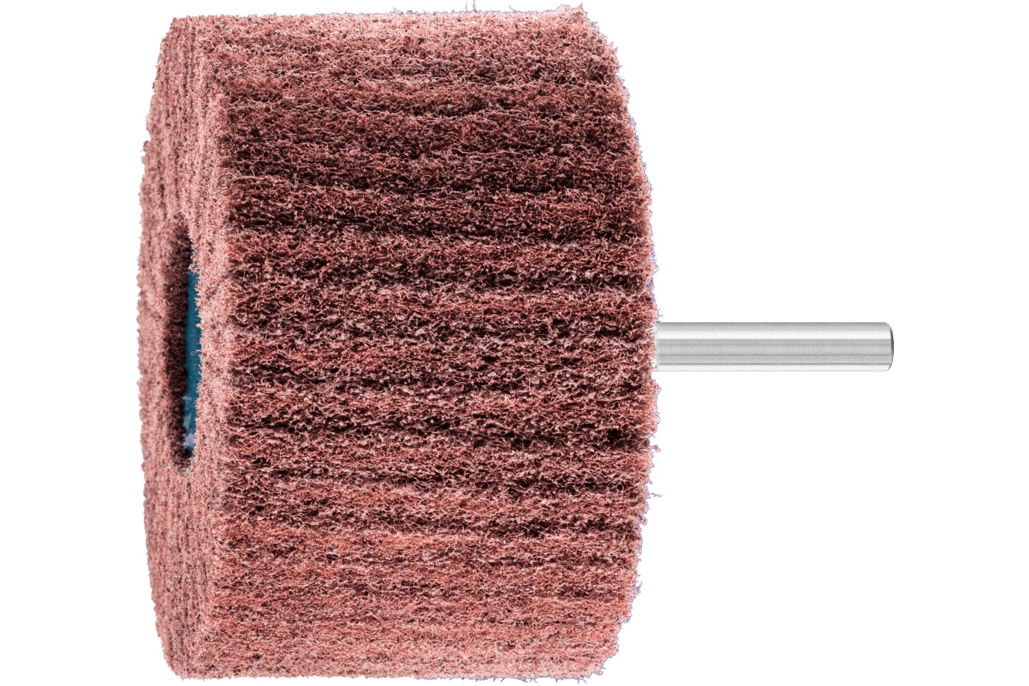 Muela con mango de vellón de alto rendimiento POLINOX PNL Ø 80x50 mm, mango Ø 6 mm, A180 para lijado fino y acabado 