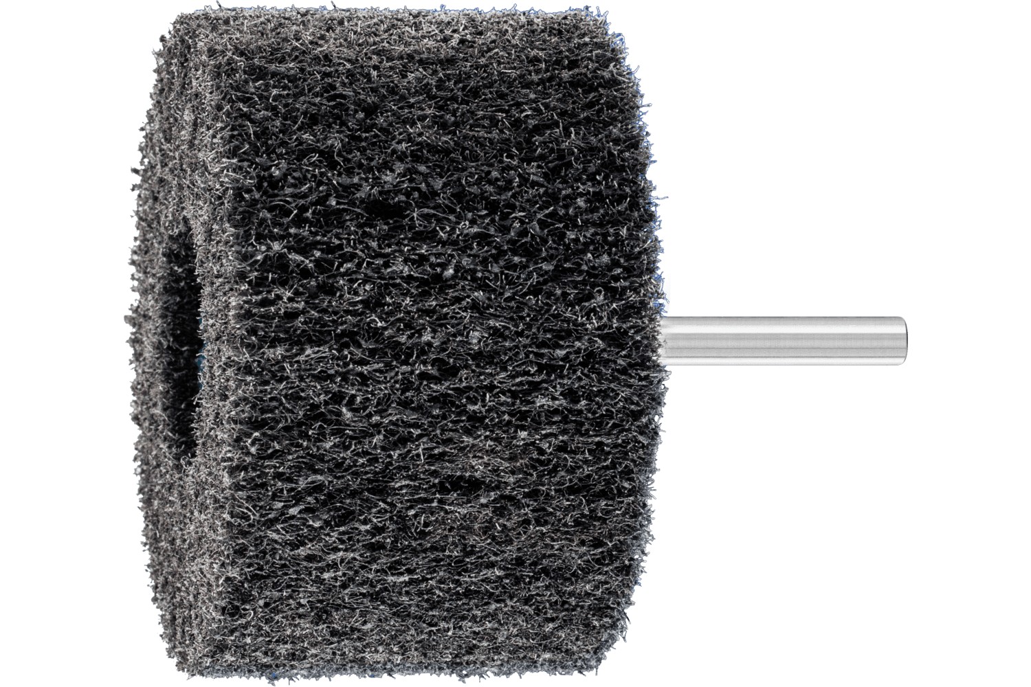 Muela con mango de vellón de alto rendimiento POLINOX PNL Ø 80x50 mm, mango Ø 6 mm, A100 para lijado fino y acabado 