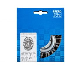 Carda redonda COMBITWIST trenzada RBG Ø 115x12x22,2 mm, alambre de acero Ø 0,50 mm, amoladora angular