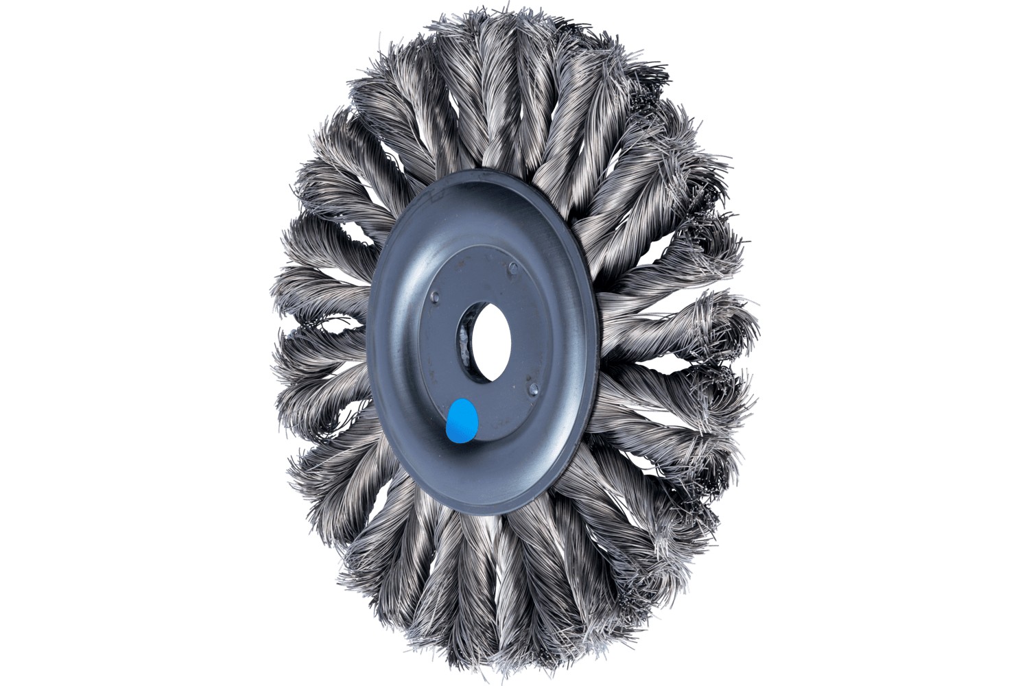 Carda redonda COMBITWIST POS trenzada RBG HD Ø 150x13 mm M14, alambre de acero inoxidable Ø 0,35 mm, amoladora angular