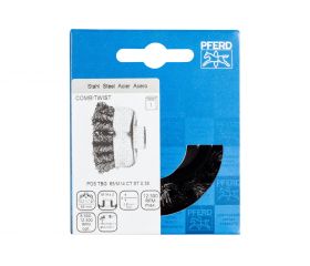 Carda vaso COMBITWIST trenzada TBG Ø 65 mm M14, alambre de acero Ø 0,35 mm, amoladora angular (1)