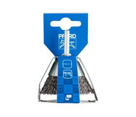 Carda vaso, sin trenzar TBU Ø 50 mm, mango Ø 6 mm, alambre de acero Ø 0,30