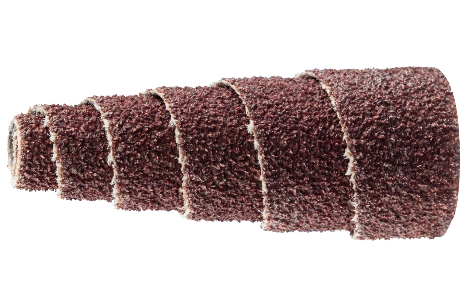 Rollos lijadores cónicos POLIROLL PRK Ø 15x35 mm agujero Ø 3 mm corindón A80