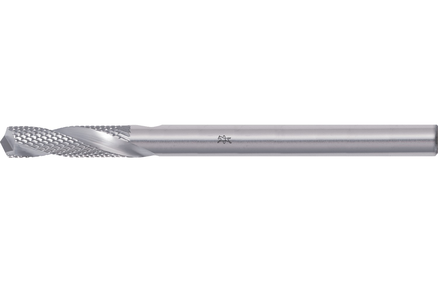 Fresa de metal duro para cilindros de perfil PZF COARSE Ø 04x22x80 mm, mango Ø 6 mm, para servicios de cerrajería, policía y bomberos