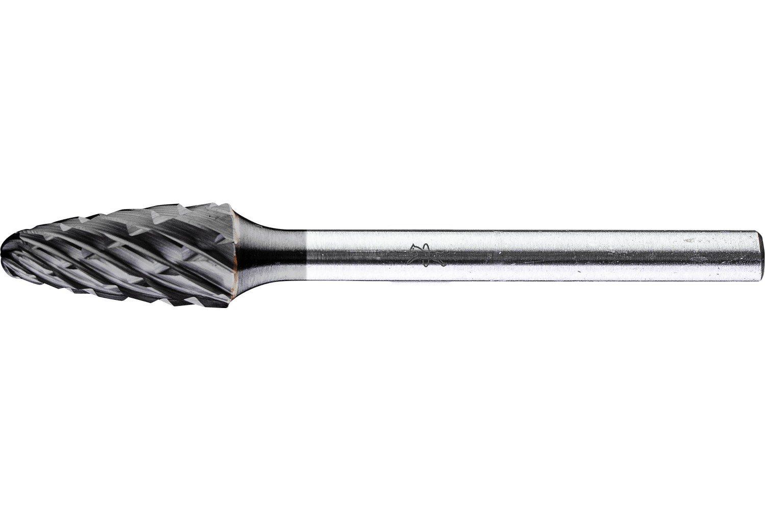 Fresa de metal duro de alto rendimiento ALLROUND forma árbol RBF Ø 06x13 mm, mango Ø 3 mm, recubrimiento HICOAT para acero