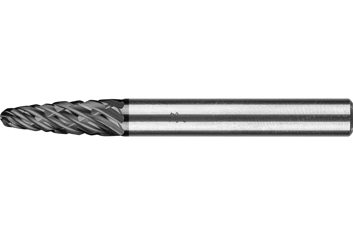 Fresa de metal duro de alto rendimiento ALLROUND forma árbol RBF Ø 06x18 mm, mango Ø 6 mm, recubrimiento HICOAT para acero