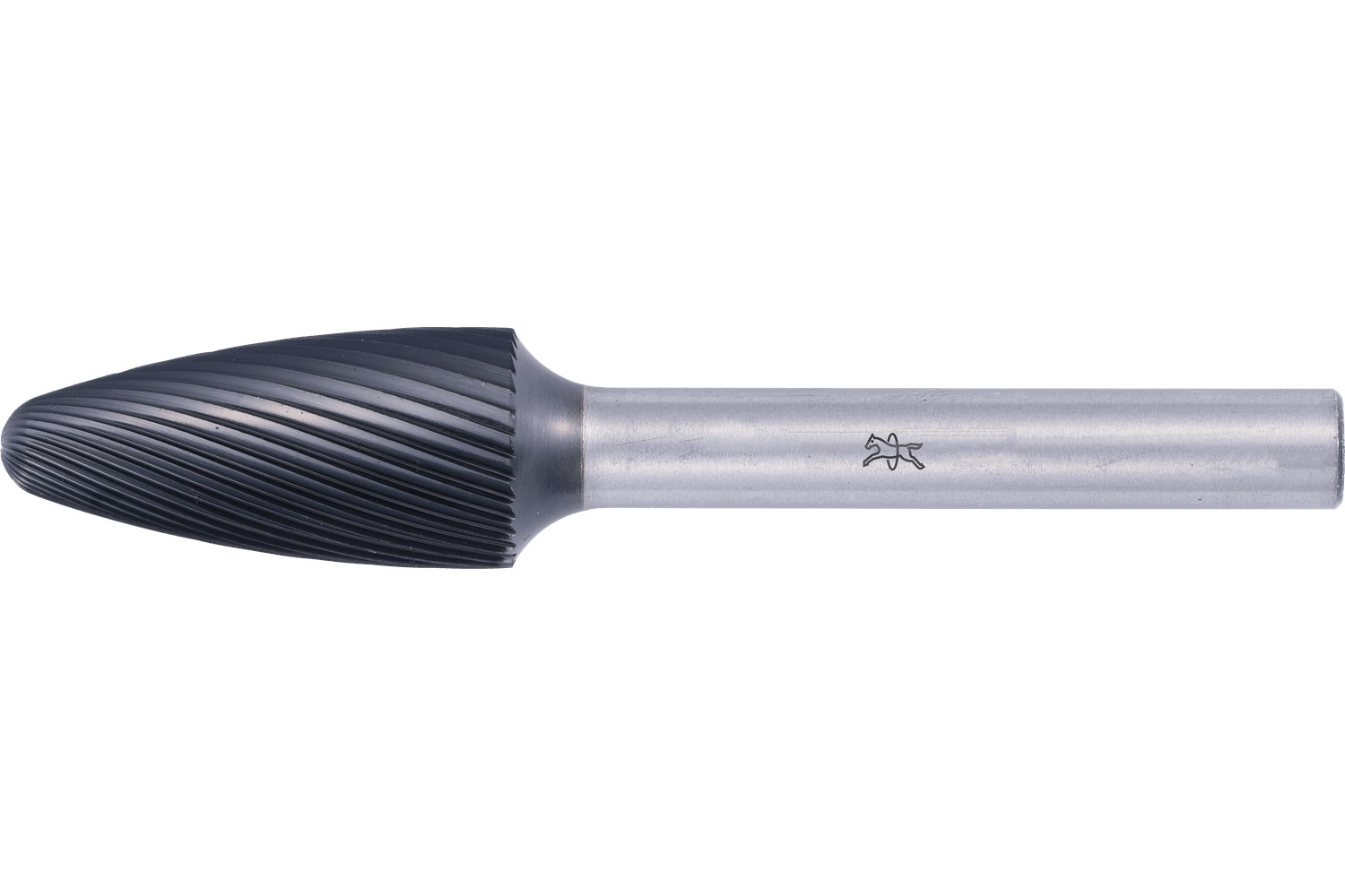 Fresa de metal duro de alto rendimiento forma árbol RBF Ø 12x25 mm, mango Ø 6 mm Z5, recubrimiento HICOAT universal fino