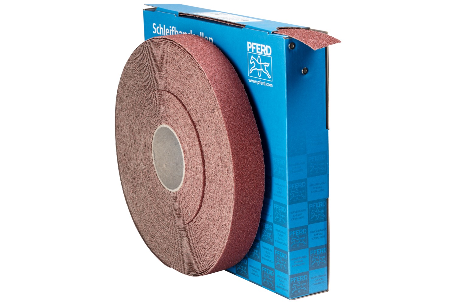 Rollo de lija de corindón, tejido SBR, ancho 40 mm x largo 50 m A40 para aplicación universal