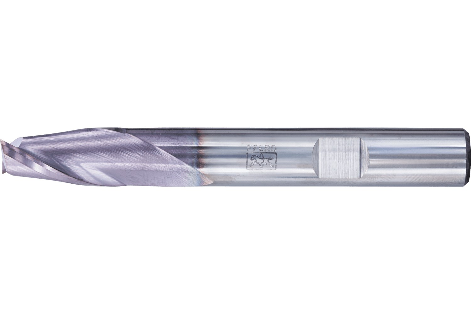 Fresa para esquinas SCM larga, 2 filos Ø 8 mm afilados, TiAlN, mango HB Universal Line, desbaste y afinado de ranuras