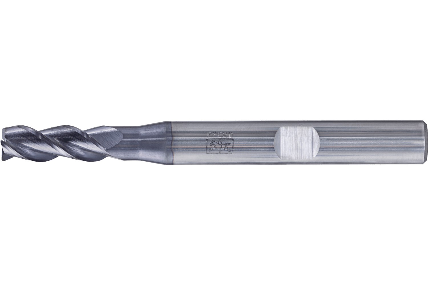 Fresa para esquinas SCM larga, 3 filos Ø 5 mm bisel 45°, TiAlN, mango HB Universal Line, desbaste y afinado de ranuras