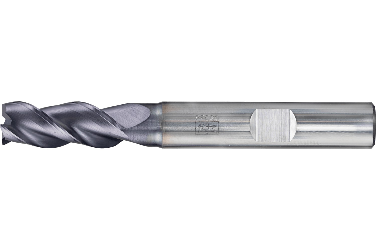 Fresa para esquinas SCM larga, 3 filos Ø 8 mm bisel 45°, TiAlN, mango HB Universal Line, desbaste y afinado de ranuras