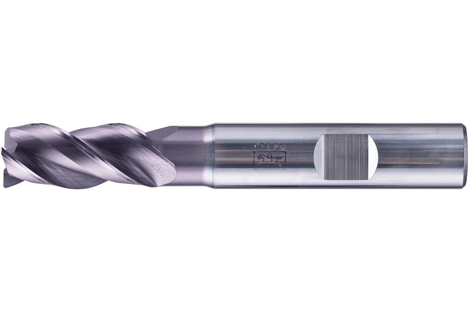 Fresa para esquinas SCM larga, 3 filos Ø 12 mm bisel 45°, TiAlN, mango HB Universal Line, desbaste y afinado de ranuras