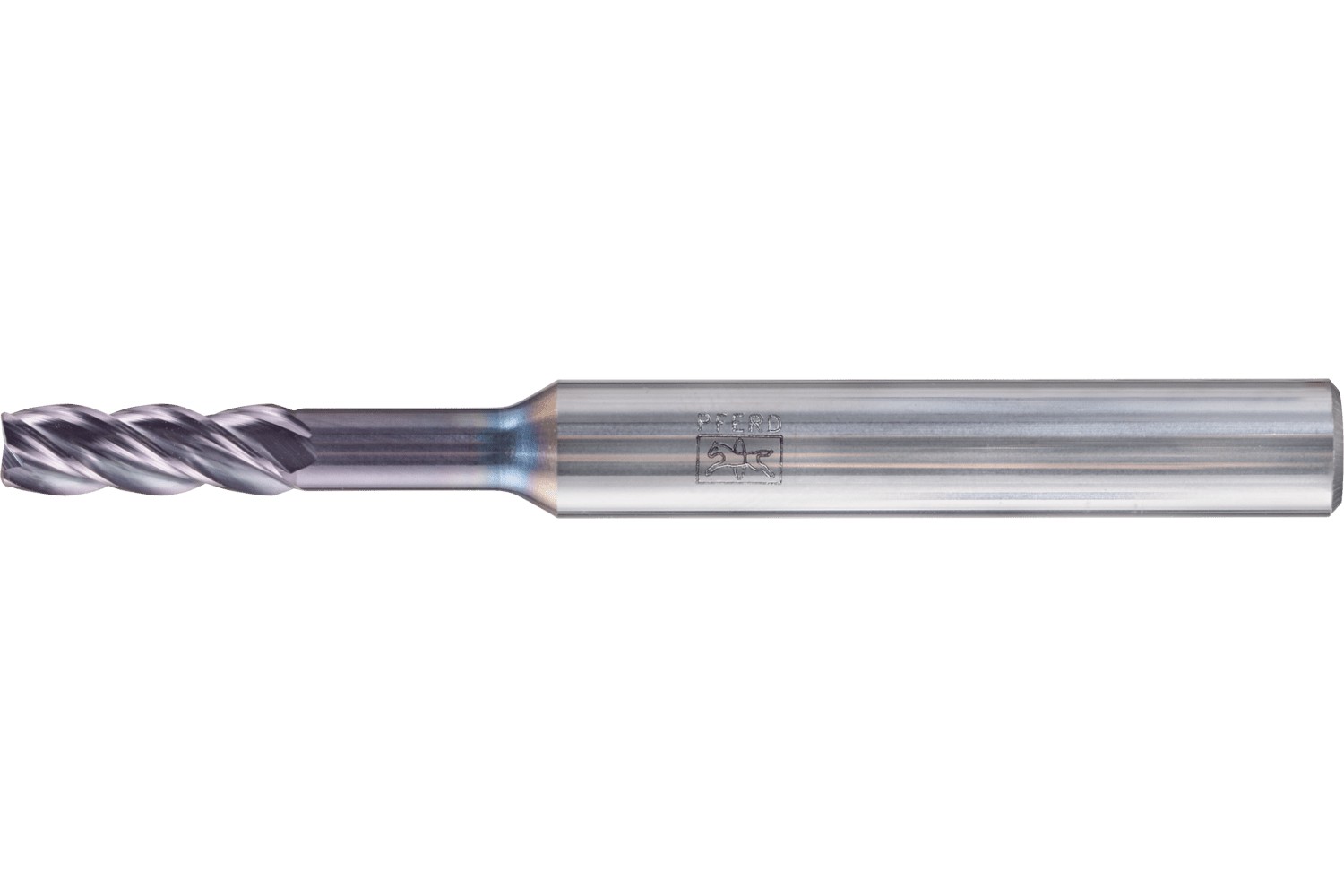 Fresa para esquinas SCM larga, 4 filos Ø 4 mm bisel 45°, TiAlN, mango HA Universal Line, desbaste y afinado de ranuras