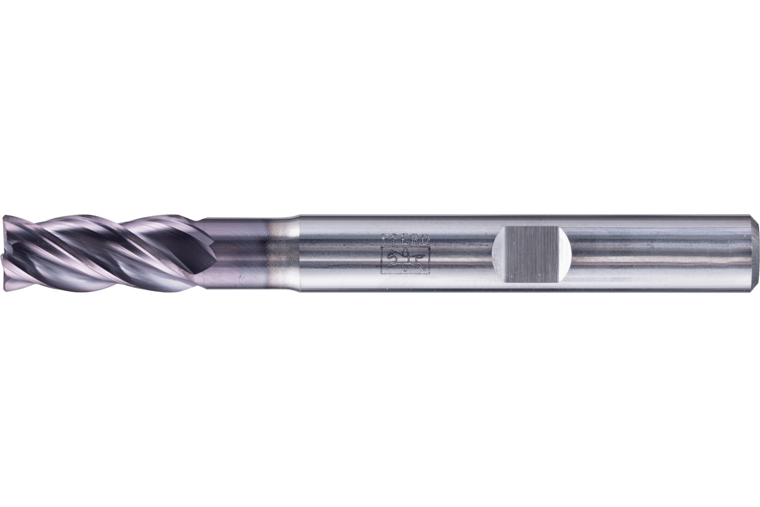 Fresa para esquinas SCM larga, 4 filos Ø 6 mm bisel 45°, TiAlN, mango HB Universal Line, desbaste y afinado de ranuras