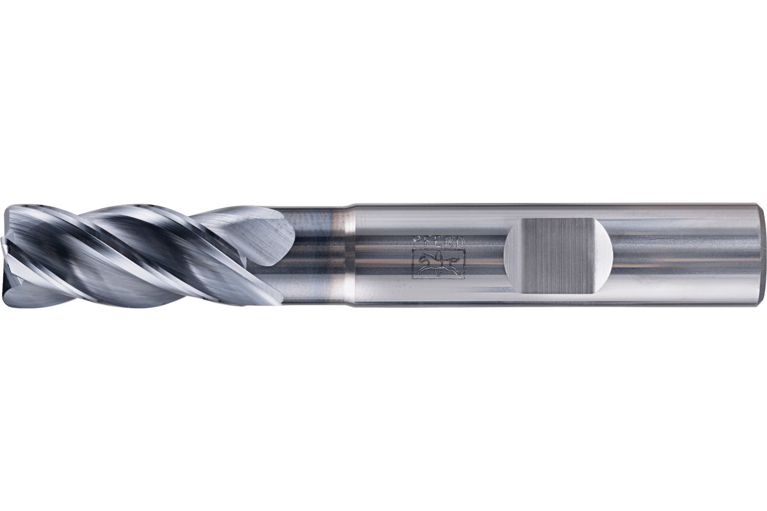 Fresa para esquinas SCM larga, 4 filos Ø 10 mm radio 2,0 mm, TiAlN, mango HB Universal Line, desbaste y afinado de ranuras