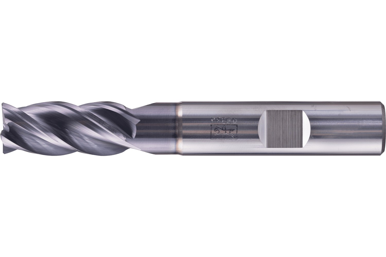 Fresa para esquinas SCM larga, 4 filos Ø 12 mm bisel 45°, TiAlN, mango HB Universal Line, desbaste y afinado de ranuras