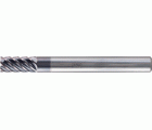 Fresa para esquinas SCM larga, 6 filos Ø 6 mm afilados, TiAlN, mango HA Universal Line, afinado y rebordeado