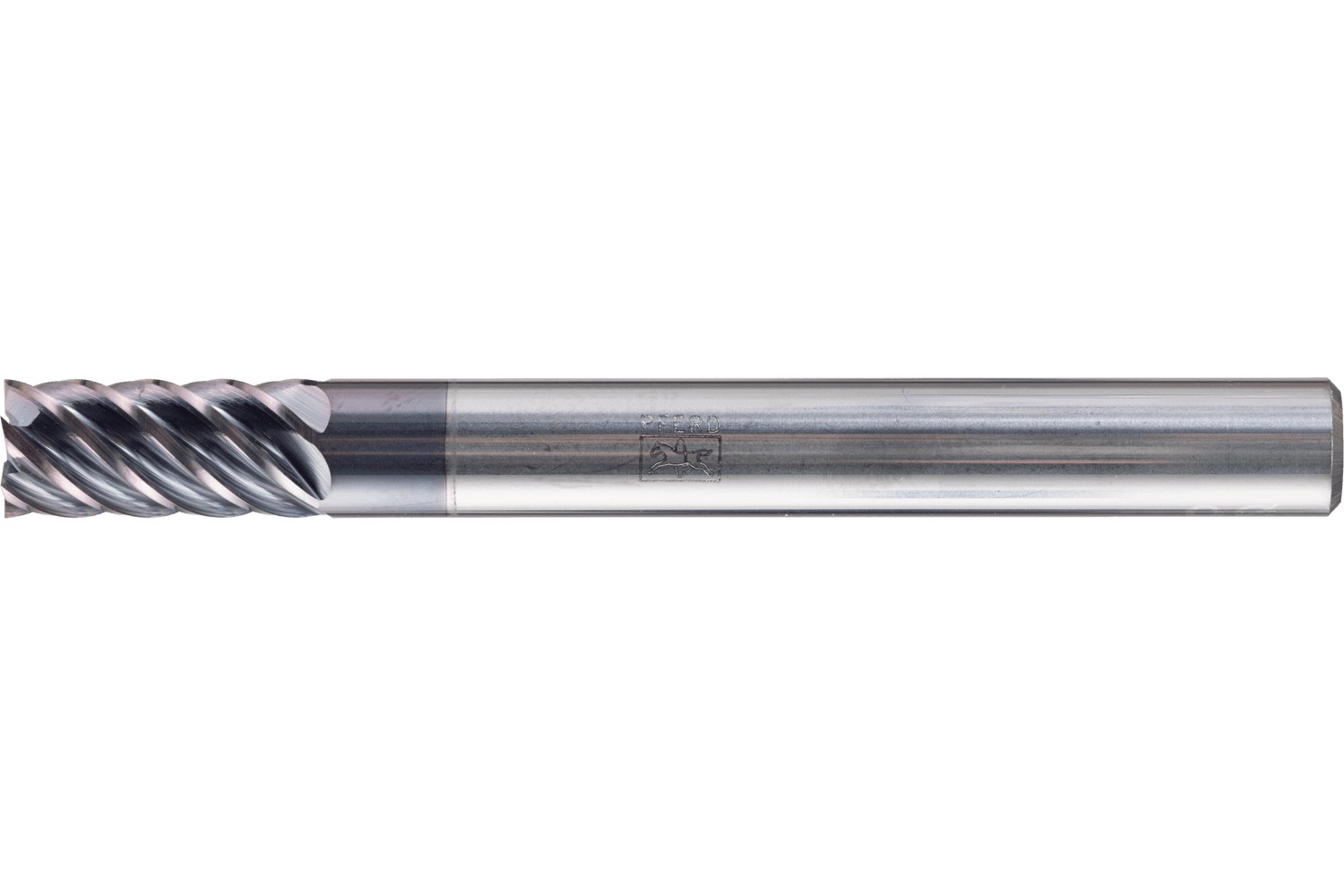 Fresa para esquinas SCM larga, 6 filos Ø 6 mm afilados, TiAlN, mango HA Universal Line, afinado y rebordeado