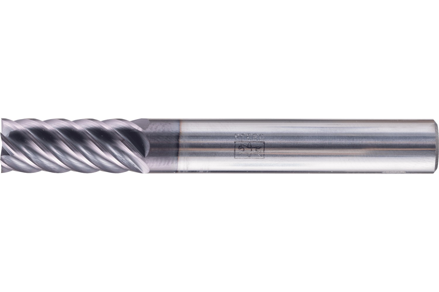 Fresa para esquinas SCM larga, 6 filos Ø 8 mm afilados, TiAlN, mango HA Universal Line, afinado y rebordeado