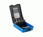 Juego de avellanadores cónicos HSS de 5 piezas, DIN 335 C 90° con recubrimiento HICOAT HC-FEP