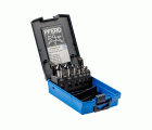 Juego de avellanadores cónicos HSS de 6 piezas, DIN 335 C 90° con recubrimiento HICOAT HC-FEP