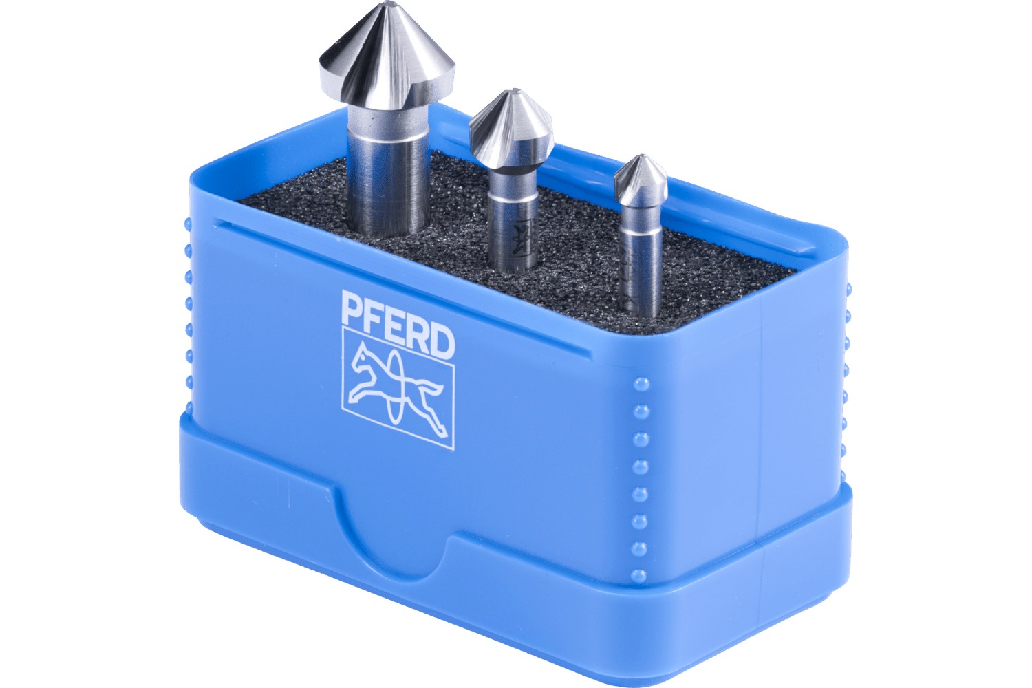 Juego de avellanadores cónicos HSSE de 3 piezas, DIN 335 C 90°, ejecución Co5