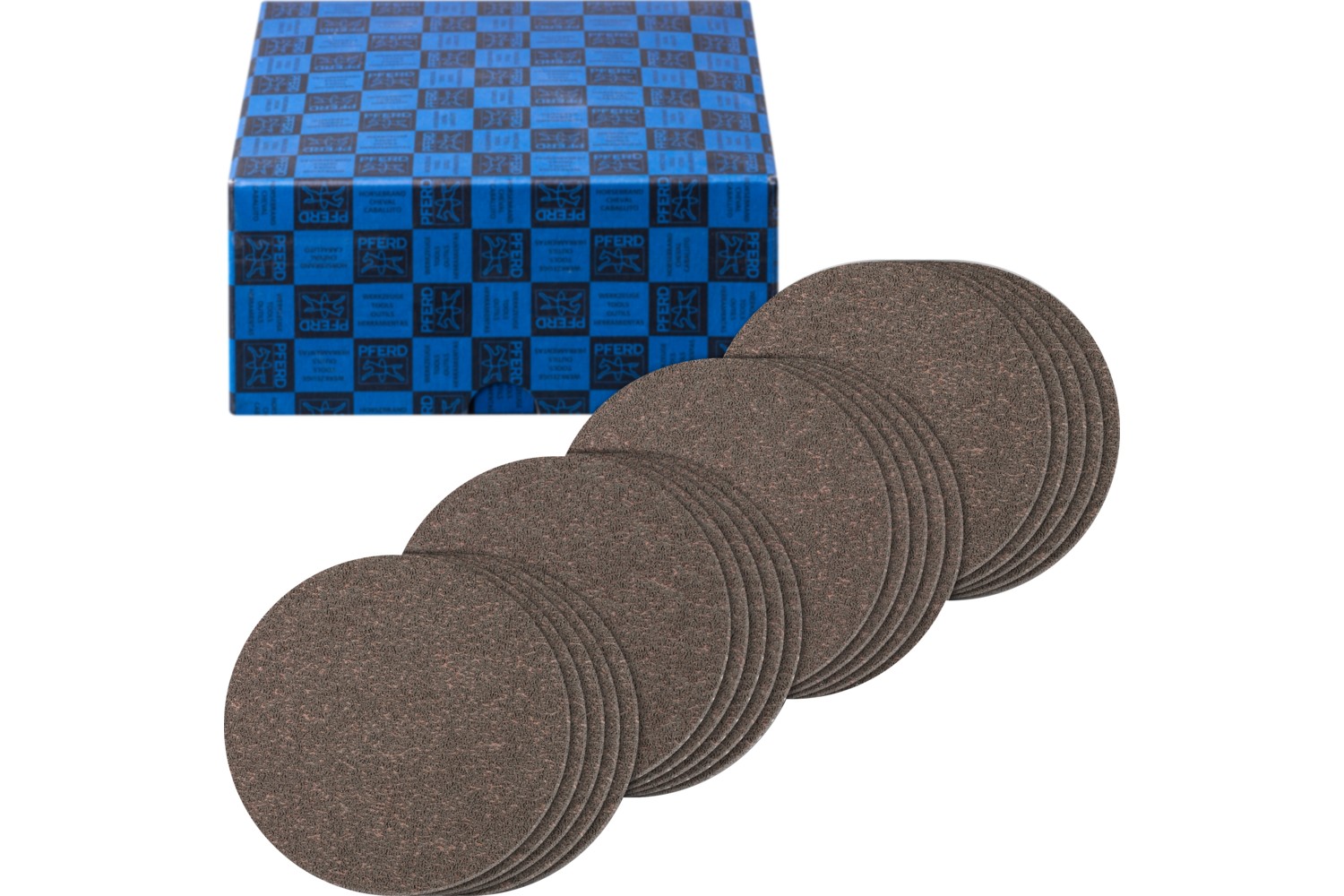 Juego de discos con sistema velcro, grano fino compacto, de 20 piezas Ø 125 mm CK180,240,320,400, para amoladoras angulares