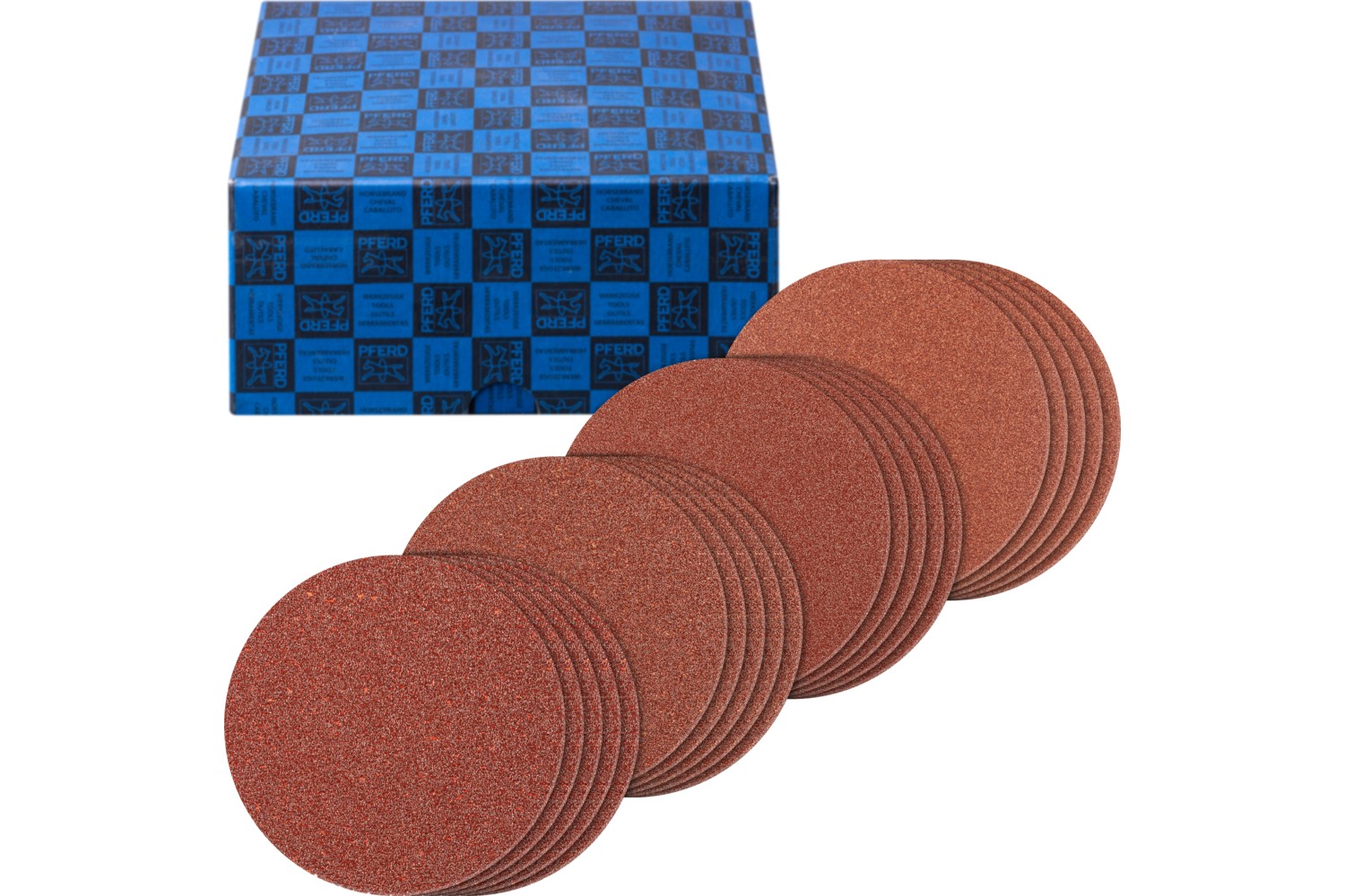 Juego de discos con sistema velcro, corindón basto, de 20 piezas Ø 125 mm A40,60,80,120 para amoladoras angulares