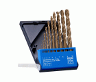Juego de brocas espirales de 10 piezas INOX HSSE N DIN 338 para materiales duros y resistentes
