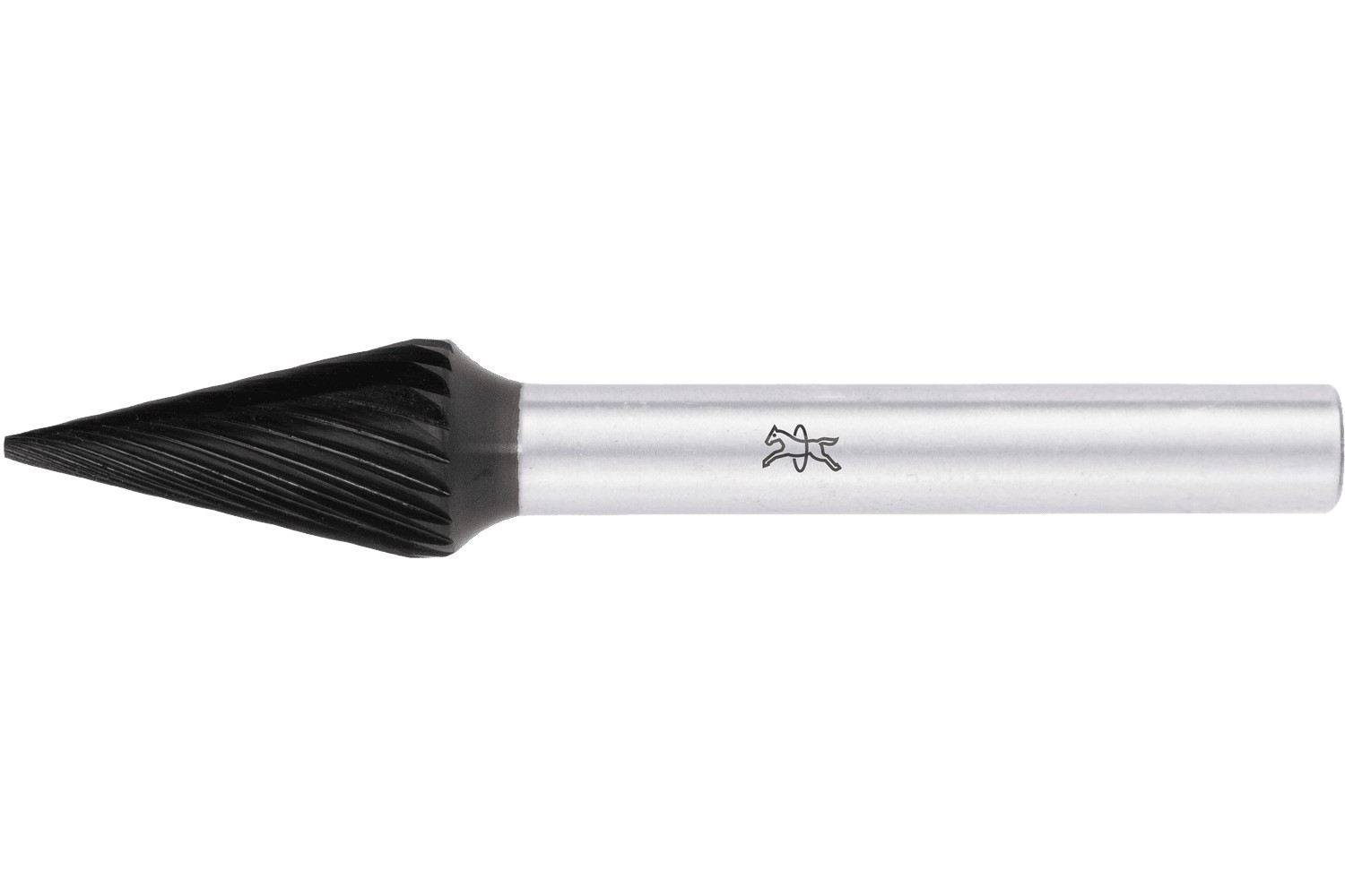 Fresa de metal duro de alto rendimiento forma cónica en punta SKM Ø 10x20 mm, mango Ø 6 mm Z3, recubrimiento HICOAT universal medio