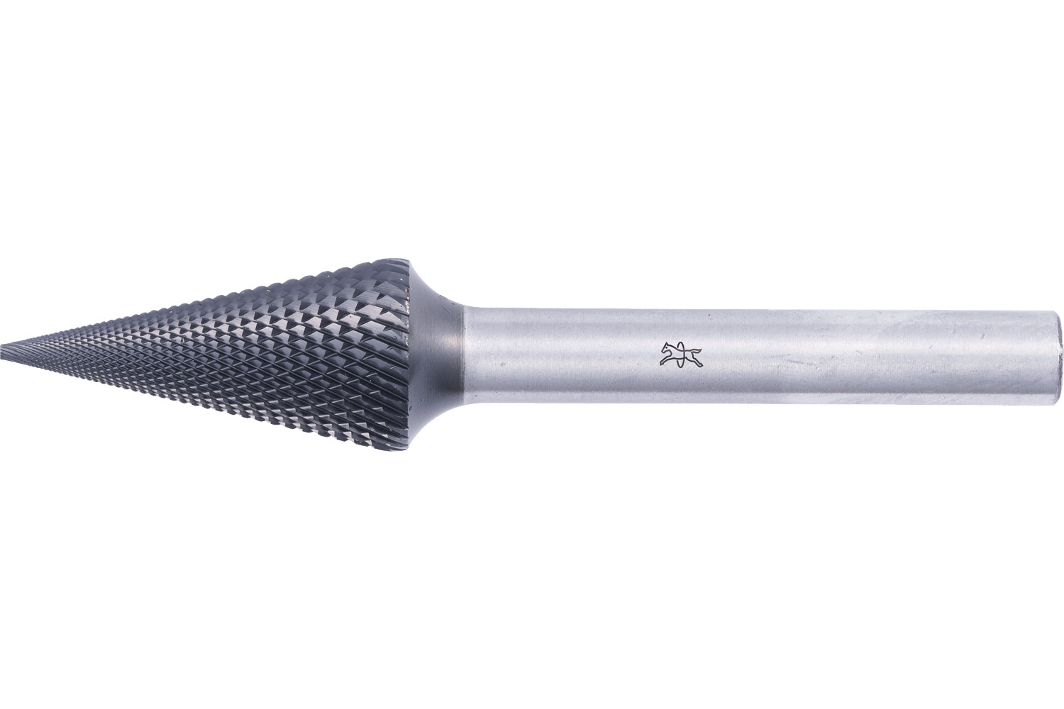 Fresa de metal duro de alto rendimiento MICRO forma cónica en punta SKM Ø12x25mm, mango Ø6mm, recubrimiento HICOAT, para mecanizado fino