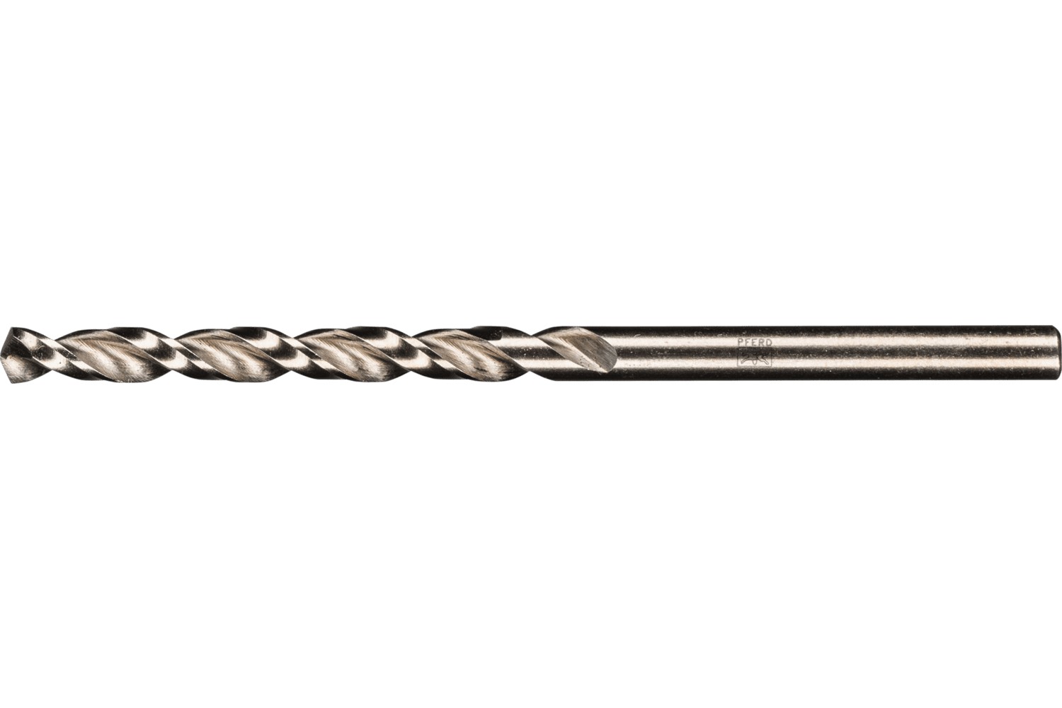 Broca espiral INOX Ø 4,1 mm HSS-E Co5 N DIN 340 135°, ejecución larga para perforación profunda, para materiales tenaces y duros