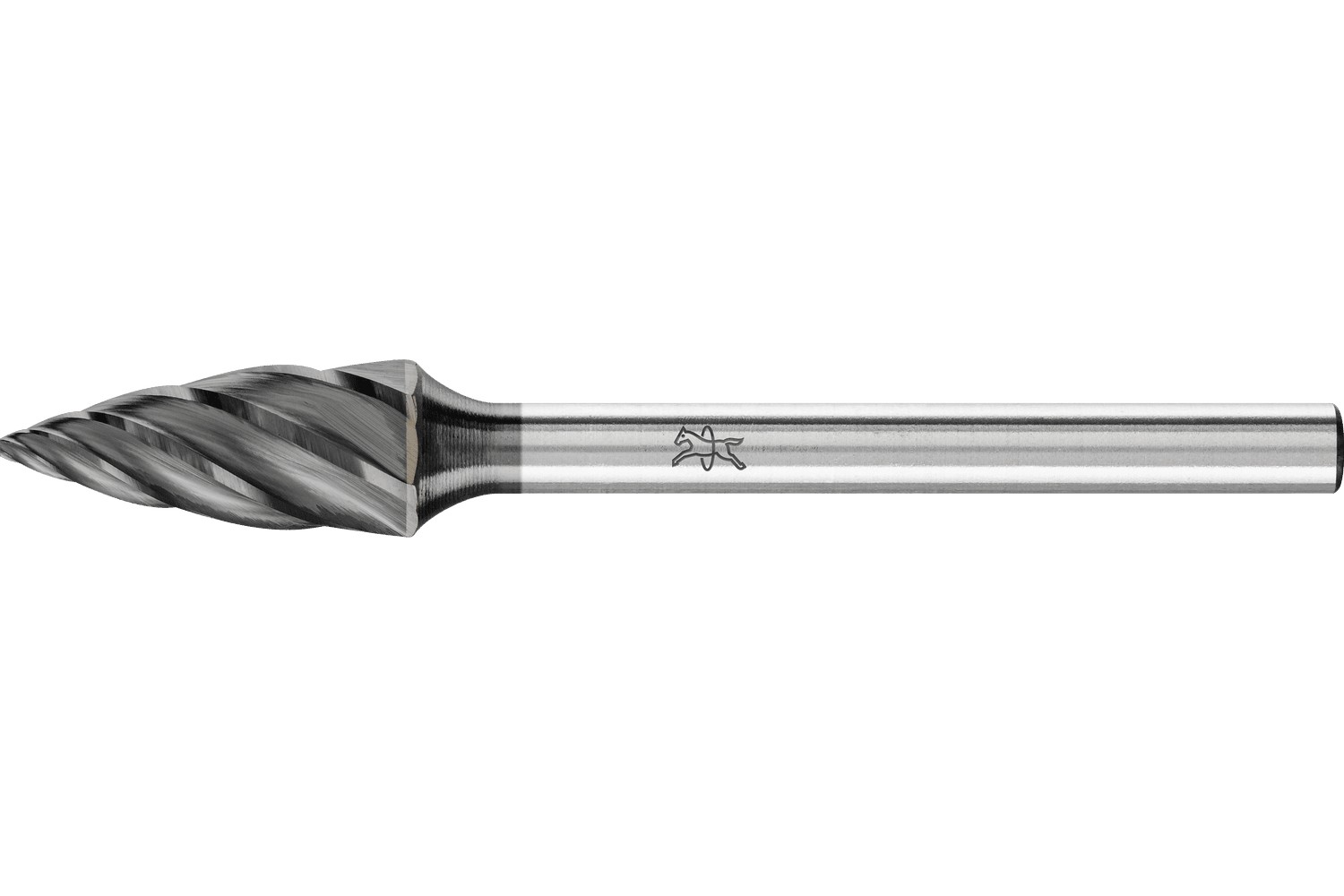 Fresa de metal duro de alto rendimiento ALU forma obús SPG Ø06x13mm, mango Ø3mm, recubrimiento HICOAT para aluminio/metales no férricos