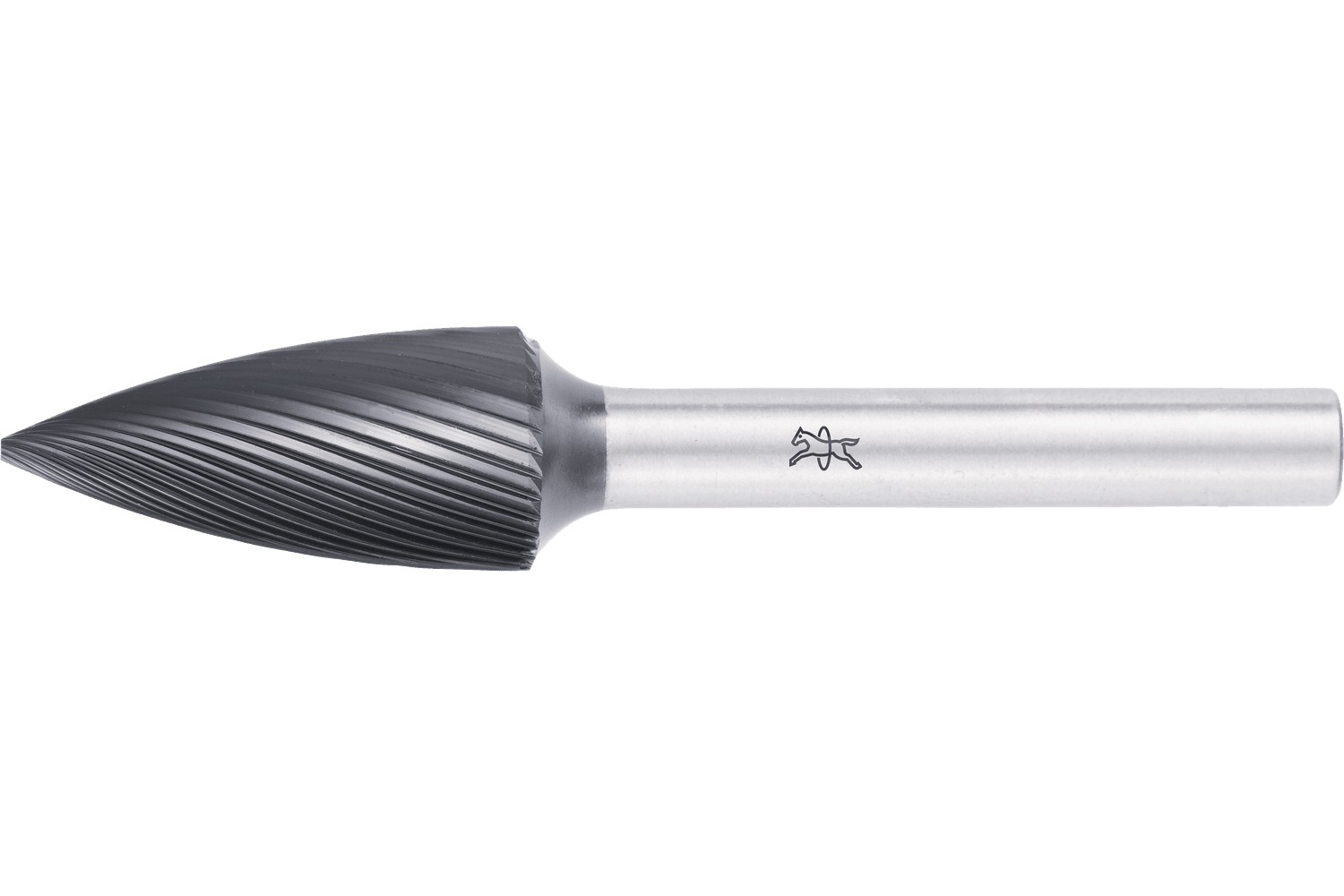 Fresa de metal duro de alto rendimiento forma obús SPG Ø 12x25 mm, mango Ø 6 mm Z5, recubrimiento HICOAT universal fino