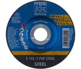 Discos de desbaste - Línea PSF STEEL (acero)