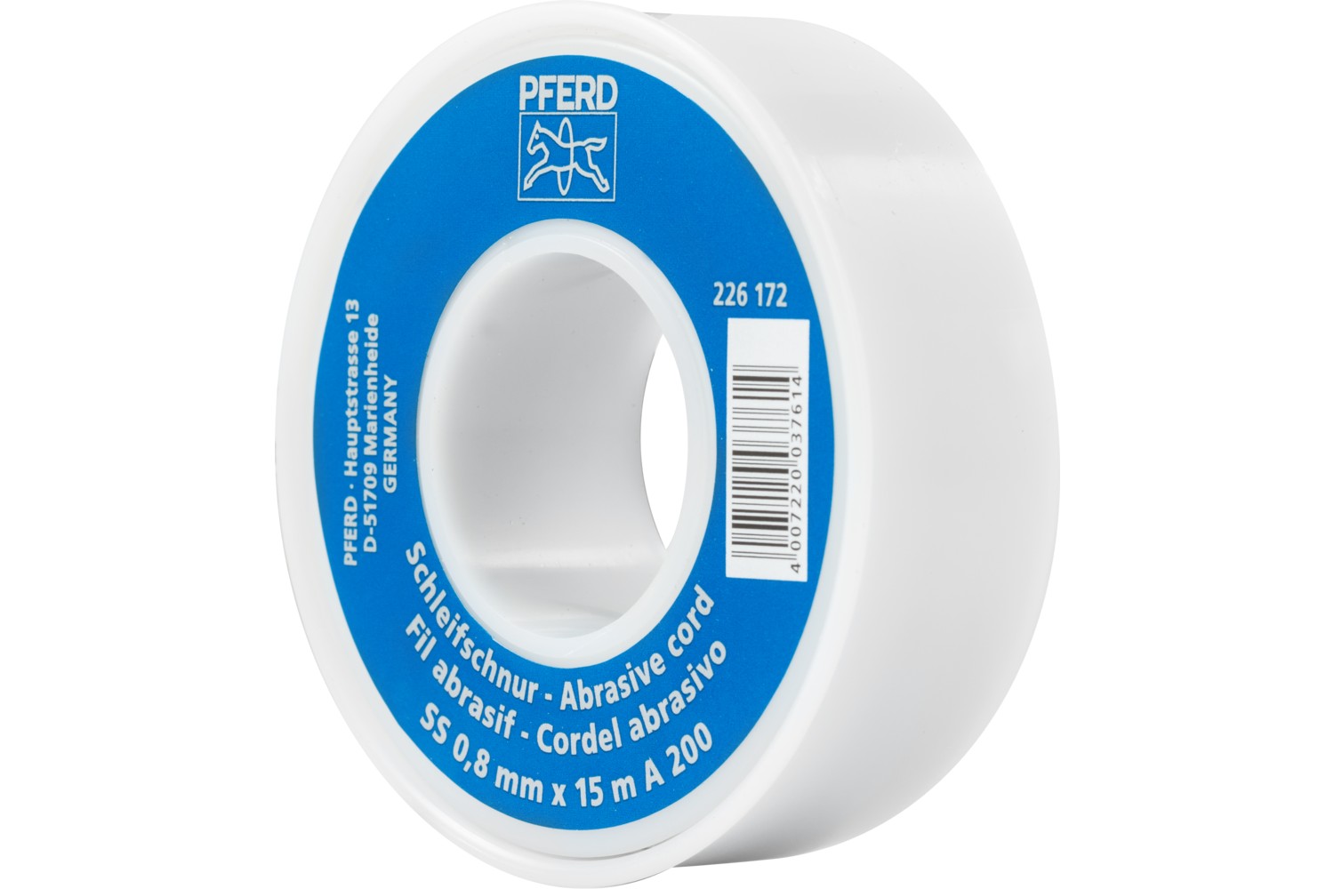 Cuerda abrasiva de corindón SS Ø 0,8 mmx15 m A200 para fabricación de herramientas y moldes